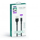 Phixi Force CB431T Hasır Örgü ve Ekstra Güçlendirilmiş Silikon Başlıklı Type-C USB Hızlı Şarj ve Data Kablo - 2
