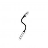 Phixi Basic CA110 Metal Başlıklı Örgü Kablo Lightning to 3.5mm Jack Çevirici - 1