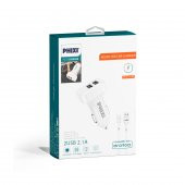 Phixi PCC511M Basic 2.1A Çift Çıkışlı Micro USB Kablolu Araç Şarj Cihazı - 2