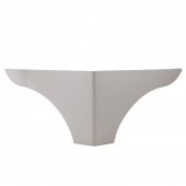 Lüks Mobilya Kanepe Sehpa Puf Koltuk Ayağı 10 cm Beyaz Baza Ayak thumbnail 1