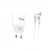 Phixi QCH271T Force Akım Korumalı 15W / 3A Qualcomm 3.0 Type-C USB Kablolu Şarj Cihazı - 1