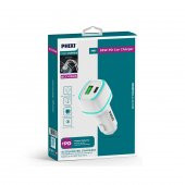 Phixi Force QCC4138 Çift Çıkışlı PD Destekli 38W Araç Şarj Adaptörü - 2