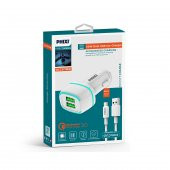 Phixi Force QCC571M Çift Çıkışlı Fast Micro USB Kablolu Araç Şarj Cihazı - 2
