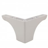 Lüks Mobilya Kanepe Sehpa Puf Koltuk Ayağı 10 cm Beyaz Baza Ayak thumbnail 1