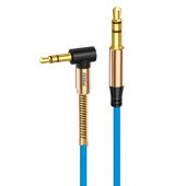 Phixi Basic A811 L Kesim Metal Başlıklı ve Yaylı 3.5mm Aux Kablo - 1