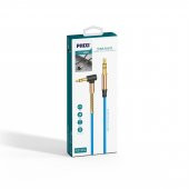 Phixi Basic A811 L Kesim Metal Başlıklı ve Yaylı 3.5mm Aux Kablo - 2