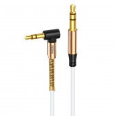 Phixi Basic A811 L Kesim Metal Başlıklı ve Yaylı 3.5mm Aux Kablo - 5