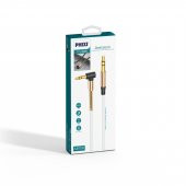 Phixi Basic A811 L Kesim Metal Başlıklı ve Yaylı 3.5mm Aux Kablo - 6