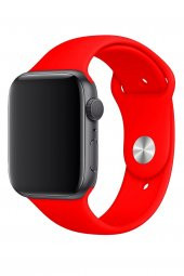 Apple Watch Kordon 42/44/45 mm Uyumlu Silikon Kayış - 1