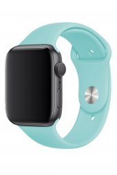 Apple Watch Kordon 42/44/45 mm Uyumlu Silikon Kayış - 4