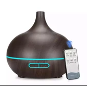 Ultrasonik Aroma Hava Nemlendirici Hava Difüzör Kokulu Uçucu Yağ Difüzör 500 ml Kumandalı Led Işıklı - 2
