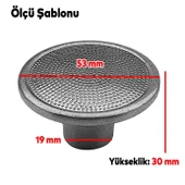 Festiva Düğme Eskitme Antik Sarı Metal Mobilya Mutfak Çekmece Dolap Dolabı Kulpu Kulbu Kulpları - 3
