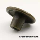 Festiva Düğme Eskitme Antik Sarı Metal Mobilya Mutfak Çekmece Dolap Dolabı Kulpu Kulbu Kulpları - 4