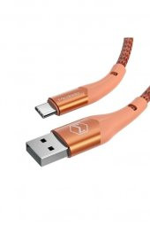 Ledli Type-C Data-Şarj Kablosu 3A 1M-Gold CA-7960 - 3