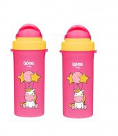 Wee Baby Pipetli Bardak Pembe 300ml 2li Paket - 1