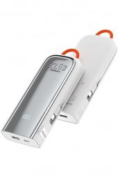 Mc-1160 22.5w 10000 Mah Kablolu Göstergeli@UzunAciklama Powerbank Gümüş - 3