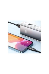 Mc-1160 22.5w 10000 Mah Kablolu Göstergeli@UzunAciklama Powerbank Gümüş - 5