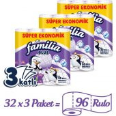 Familia Plus Parfümlü Tuvalet Kağıdı 96 Rulo - 1