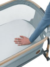 Maxi-Cosi Iora Air Sallanabilen Ahşap Görünümlü Anne Yanı Beşik Beyond Grey - 11