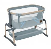 Maxi-Cosi Iora Air Sallanabilen Ahşap Görünümlü Anne Yanı Beşik Beyond Grey - 2