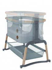 Maxi-Cosi Iora Air Sallanabilen Ahşap Görünümlü Anne Yanı Beşik Beyond Grey - 6