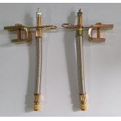 Hortum Sibop İlavesi 16 Cm Çelik Hasırlı (çift Satılır) - 1