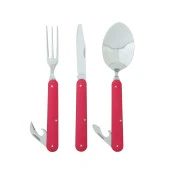 Ferrino Clip Katlanır Çelik-Alüminyum Set (Çatal,Kaşık,Bıçak) thumbnail 1