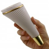 Lüks Mobilya Kanepe Sehpa TV Ünitesi Koltuk Ayağı 19 cm Krem Gold Baza Ayak - 5