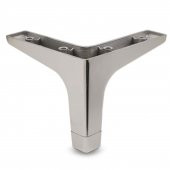 Lüks Mobilya Kanepe Sehpa TV Ünitesi Koltuk Ayağı 12 cm Parlak Krom Baza Ayak thumbnail 1