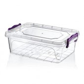 Plastik 5 Lt Diktörtgen Multi Box Saklama Kabı - 1