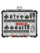Bosch Pro Freze Seti 15 Parça Karışık 6 mm Şaftlı - 1