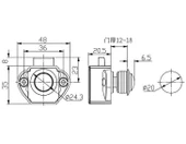 Lamp Basmalı Dolap Kulbu 20mm - 2