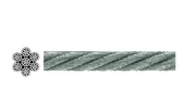 Krom 7x19 Yumuşak Çelik Halat   6mm 100mt - 1