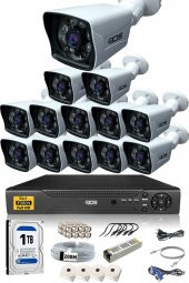 13 KAMERALI 5MP LENSLİ 1080P FULLHD KAMERA SETİ - GECE GÖRÜŞLÜ - SU GEÇİRMEZ - CEPTEN İZLE - 1