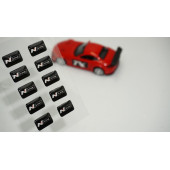 Hyundai N Line Logo 3D Cam Açma Torpido Konsol Ayna Çıkartma Seti thumbnail 1