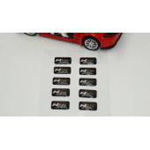 Hyundai N Line Logo 3D Cam Açma Torpido Konsol Ayna Çıkartma Seti thumbnail 2