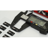 Hyundai N Line Logo 3D Cam Açma Torpido Konsol Ayna Çıkartma Seti thumbnail 4