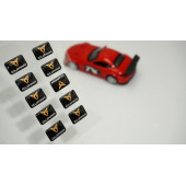 Seat Cupra Logo 3D Cam Açma Torpido Konsol Ayna Çıkartma Seti thumbnail 1