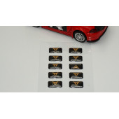 Seat Cupra Logo 3D Cam Açma Torpido Konsol Ayna Çıkartma Seti thumbnail 2