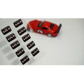 Kia Logo 3D Cam Açma Torpido Konsol Ayna Çıkartma Seti thumbnail 1