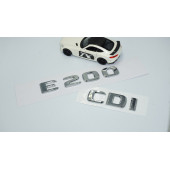 DK Tuning E200 CDi Bagaj Krom ABS 3M 3D Yazı Logo Benz İle Uyumlu - 2