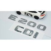 DK Tuning E200 CDi Bagaj Krom ABS 3M 3D Yazı Logo Benz İle Uyumlu - 3