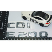 DK Tuning E200 CDi Bagaj Krom ABS 3M 3D Yazı Logo Benz İle Uyumlu - 4