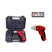 Attlas ATB4.8 Plastik Çantalı Akülü Tornavida + 50 Parça Aksesuar Seti thumbnail 2