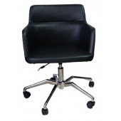 Büro Sandalyesi Örümcek Yıldız Ayaklı Antrasit Suni Deri thumbnail 5