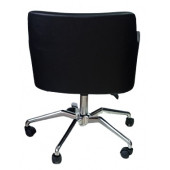 Büro Sandalyesi Örümcek Yıldız Ayaklı Antrasit Suni Deri thumbnail 6