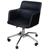 Büro Sandalyesi Örümcek Yıldız Ayaklı Antrasit Suni Deri thumbnail 8