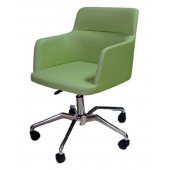 Büro Sandalyesi Örümcek Yıldız Ayaklı Yeşil Suni Deri - 1