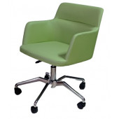 Büro Sandalyesi Örümcek Yıldız Ayaklı Yeşil Suni Deri - 4