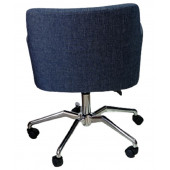 Büro Sandalyesi Örümcek Yıldız Ayaklı Lacivert Kene Kumaş - 3
